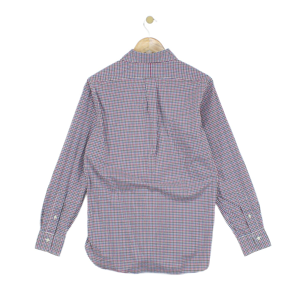 Mens Check Shirt Stretch Classic Fit