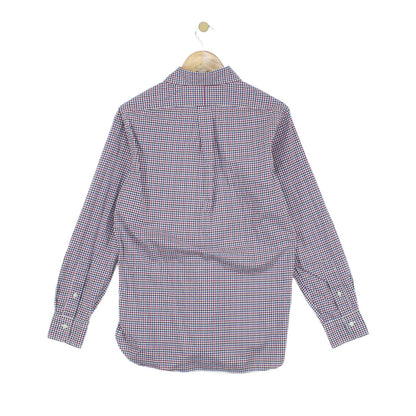 Mens Check Shirt Stretch Classic Fit