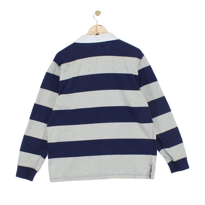 Mens Striped Rugby Shirt Custom Fit