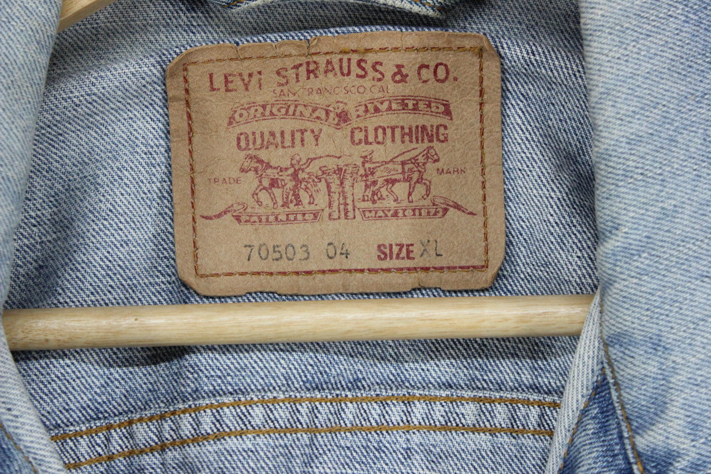 Mens Denim Jacket Made In Italy Classic Trucker