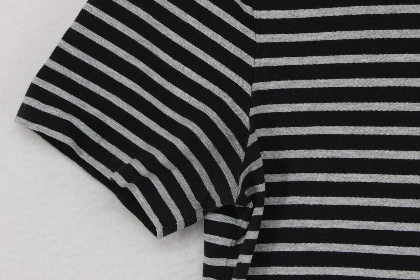 Mens Striped T-Shirt Short Sleeve Slim Fit