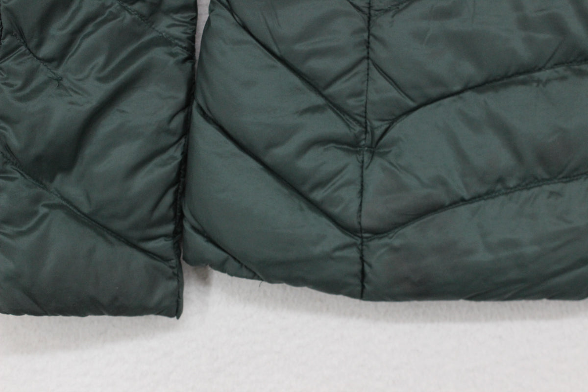 Womens Quilted Jacket Down Full Zip Lightweight Packable