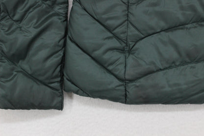 Womens Quilted Jacket Down Full Zip Lightweight Packable