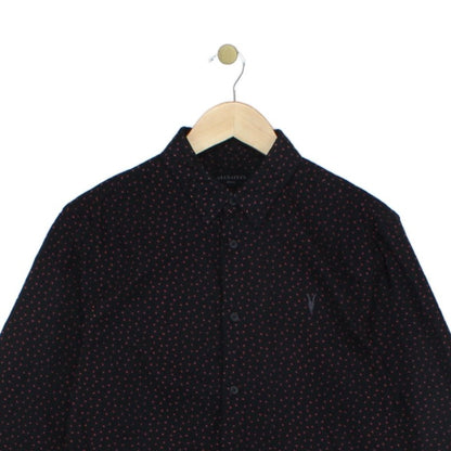 Mens Polka Dot Shirt Long Sleeve Casual