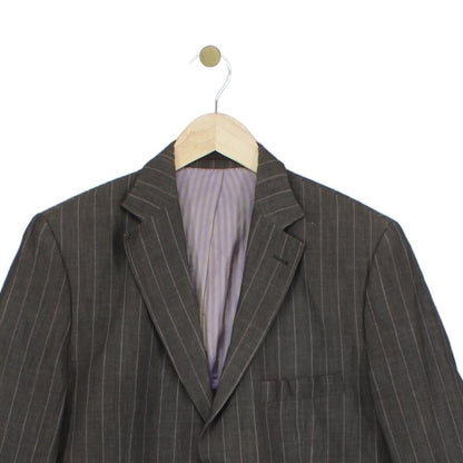 Mens Blazer Pinstripe Formal
