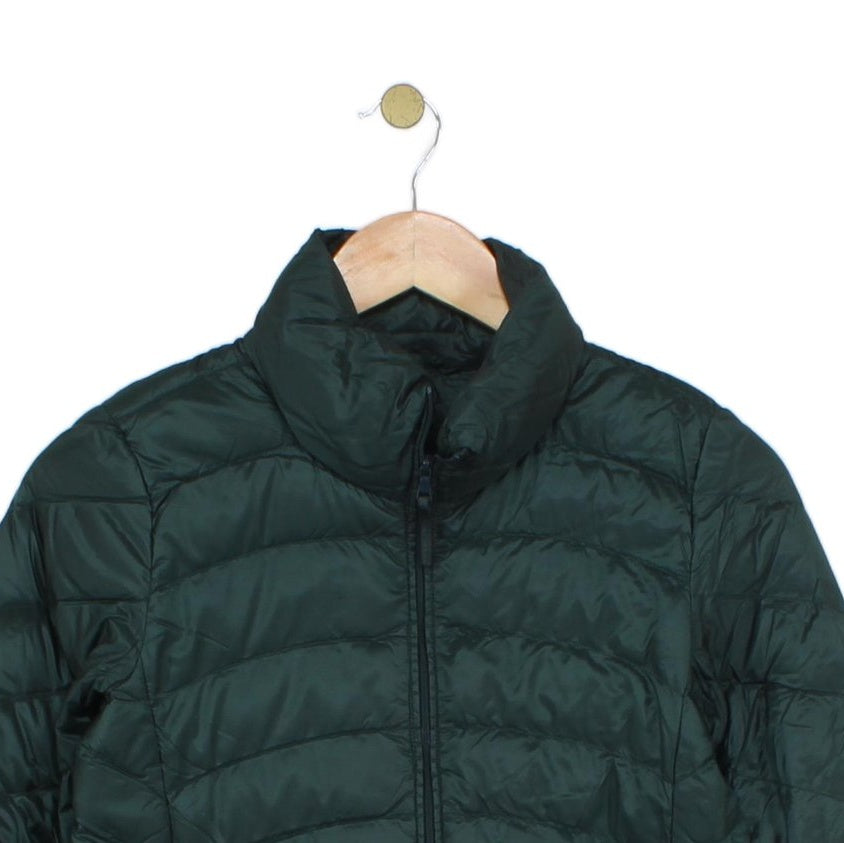 Womens Quilted Jacket Down Full Zip Lightweight Packable