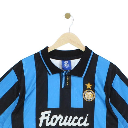 Mens Inter Milan Football Shirt Remake Retro 90S