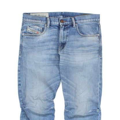 Mens D-Strukt Jeans Slim Distressed Denim