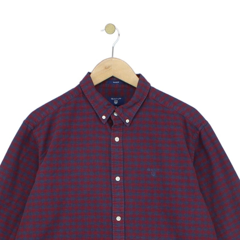 Mens Plaid Shirt Button Down Long Sleeve