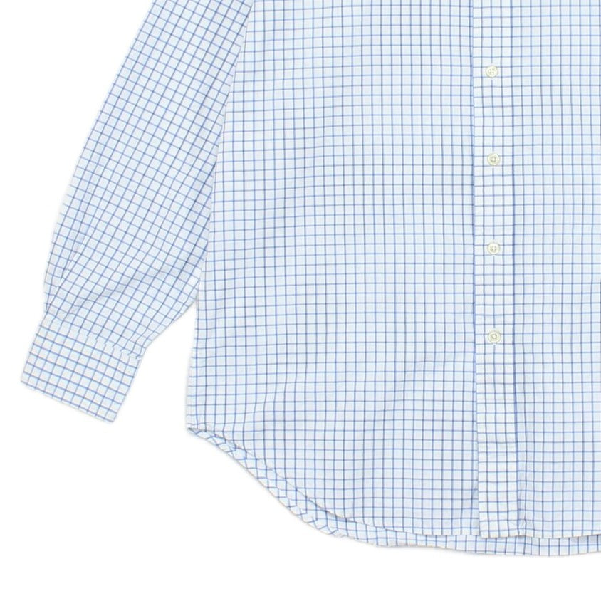 Mens Check Shirt Long Sleeve Cotton