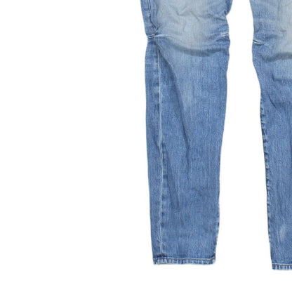 Mens D-Strukt Jeans Slim Distressed Denim