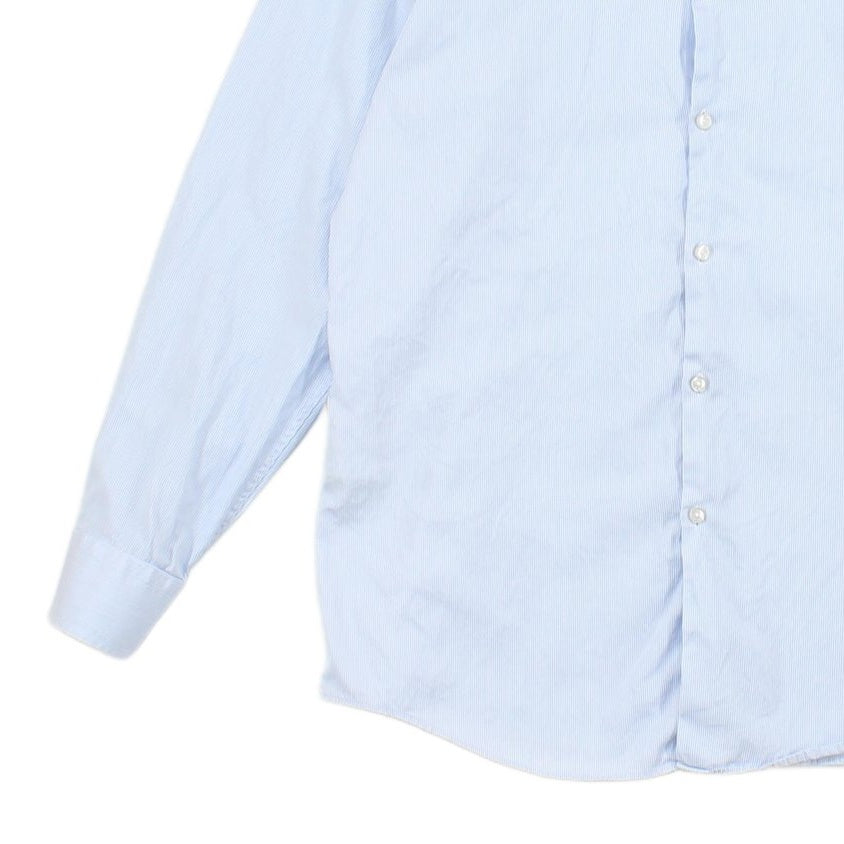 Mens Striped Shirt Slim Fit Long Sleeve