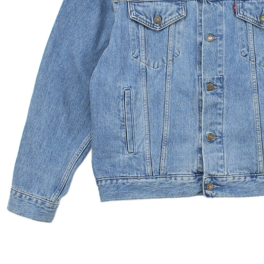 Mens Denim Jacket Made In Italy Classic Trucker