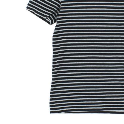Mens Striped T-Shirt Short Sleeve Slim Fit