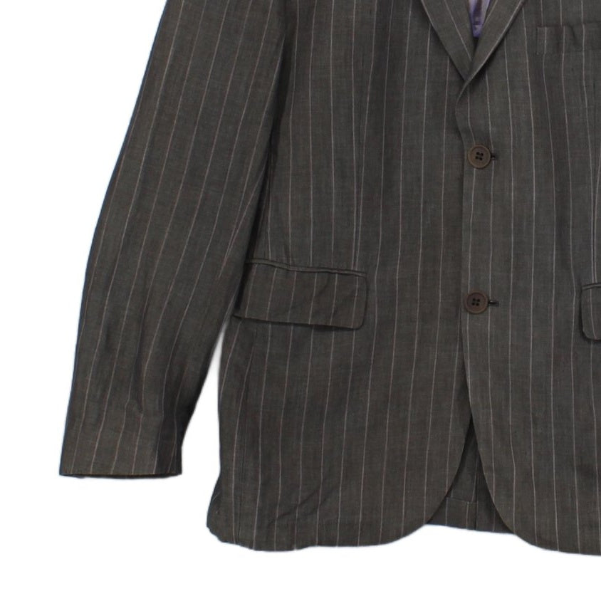 Mens Blazer Pinstripe Formal