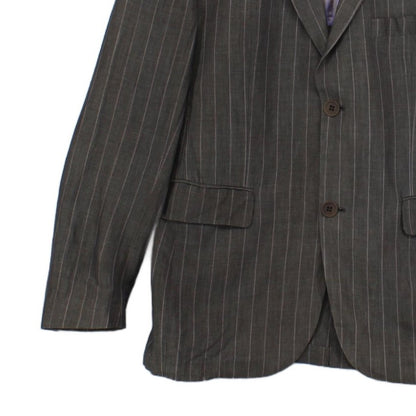 Mens Blazer Pinstripe Formal