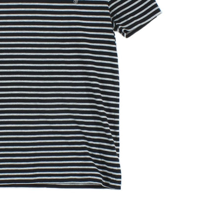 Mens Striped T-Shirt Short Sleeve Slim Fit