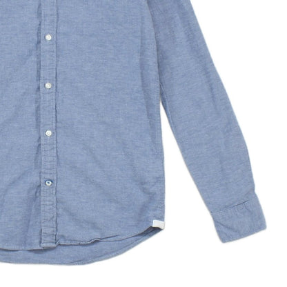 Mens Shirt Slim Fit Stretch Button Down
