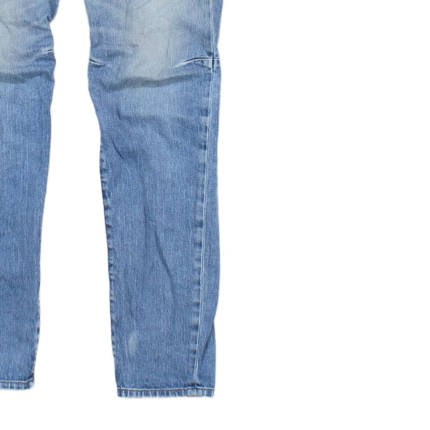 Mens D-Strukt Jeans Slim Distressed Denim