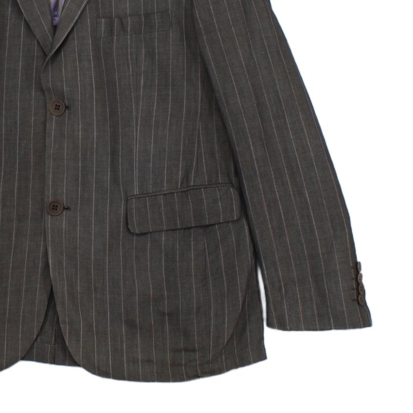 Mens Blazer Pinstripe Formal