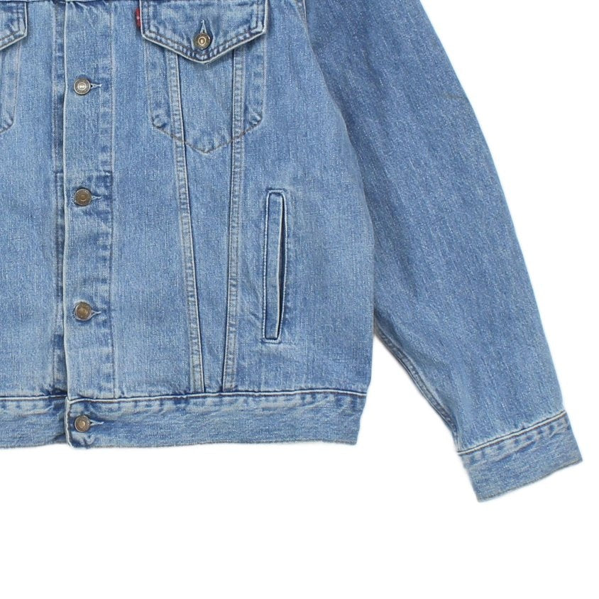 Mens Denim Jacket Made In Italy Classic Trucker