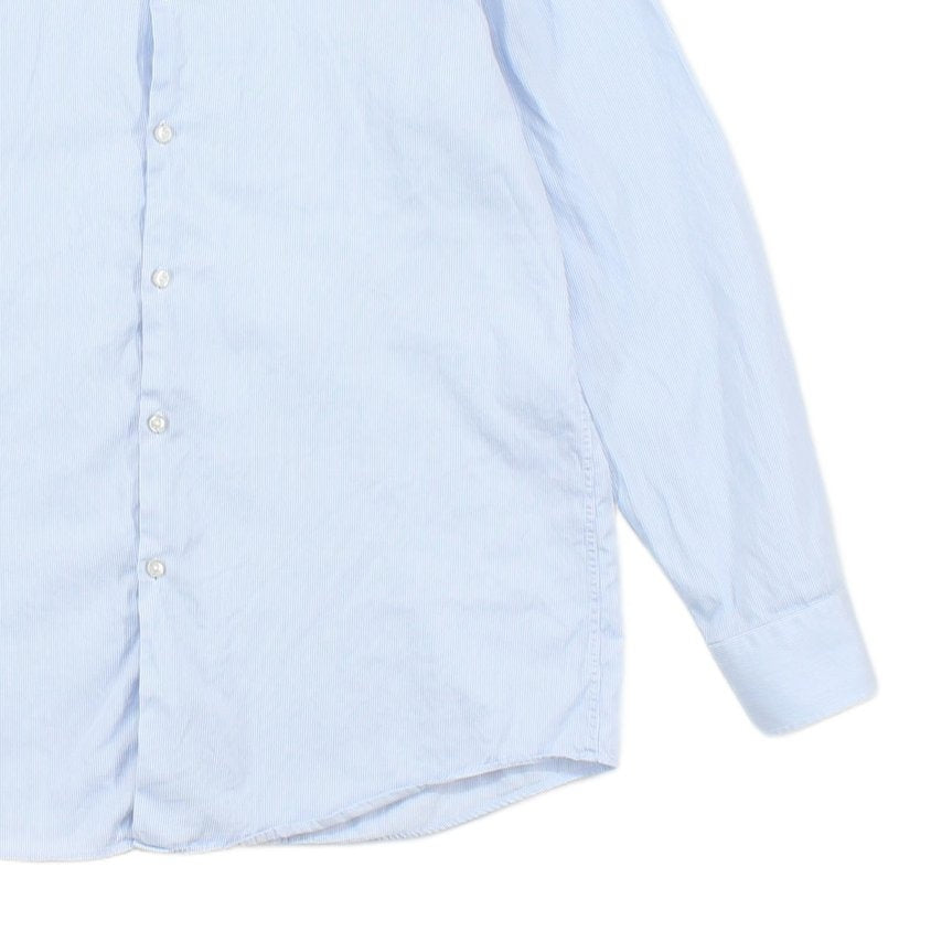 Mens Striped Shirt Slim Fit Long Sleeve
