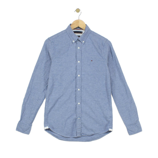 Mens Shirt Slim Fit Stretch Button Down