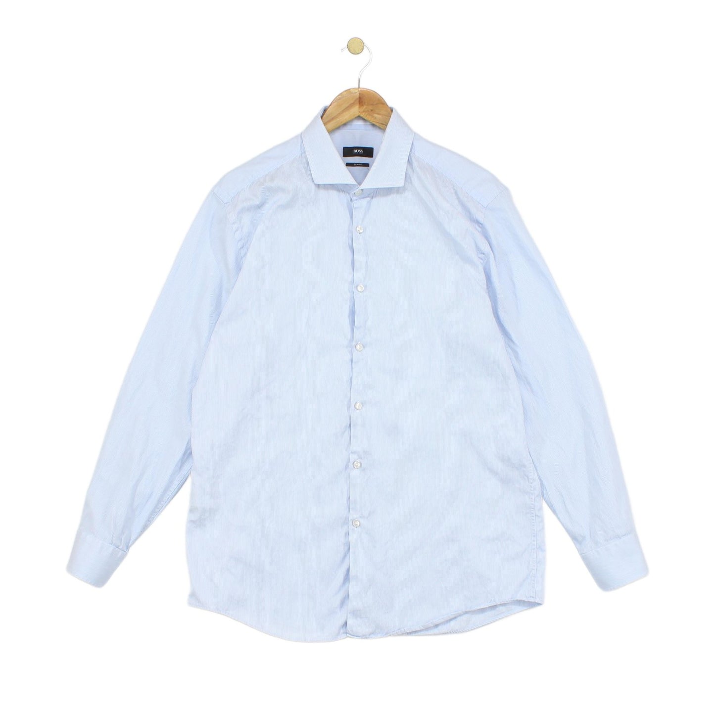 Mens Striped Shirt Slim Fit Long Sleeve