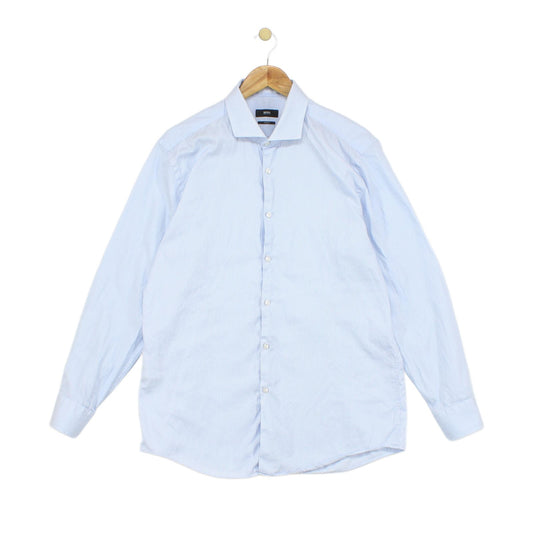 Mens Striped Shirt Slim Fit Long Sleeve