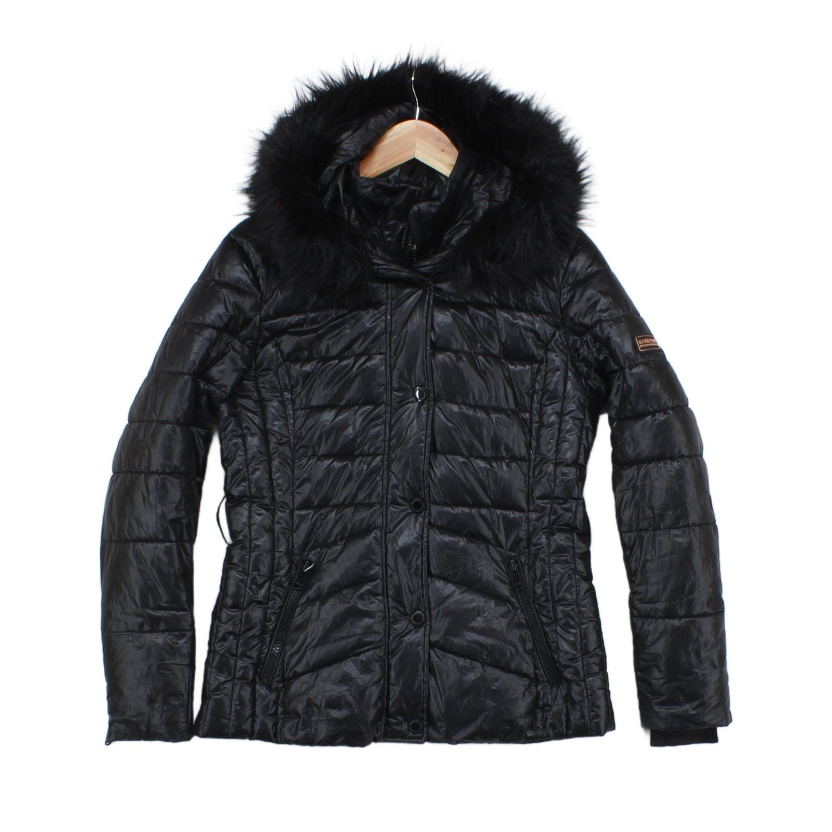 Womens Quilted Jacket Full Zip Hooded