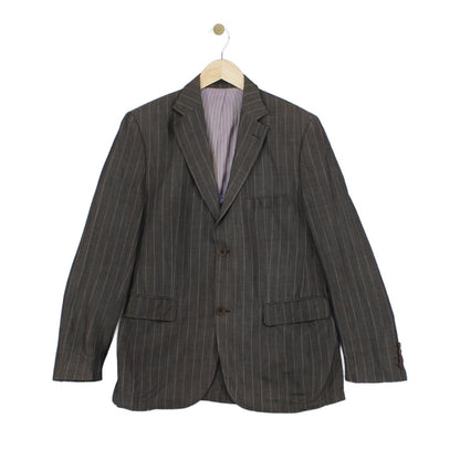 Mens Blazer Pinstripe Formal