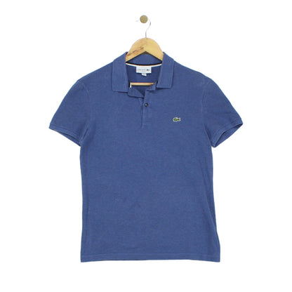 Mens Polo Shirt Slim Fit Logo Short Sleeve
