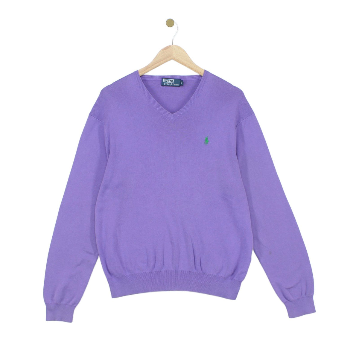 Mens V-Neck Jumper Classic Cotton