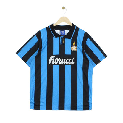 Mens Inter Milan Football Shirt Remake Retro 90S