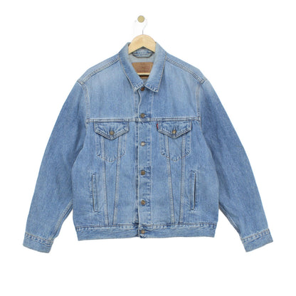 Mens Denim Jacket Made In Italy Classic Trucker