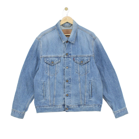 Mens Denim Jacket Made In Italy Classic Trucker