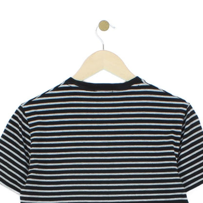Mens Striped T-Shirt Short Sleeve Slim Fit