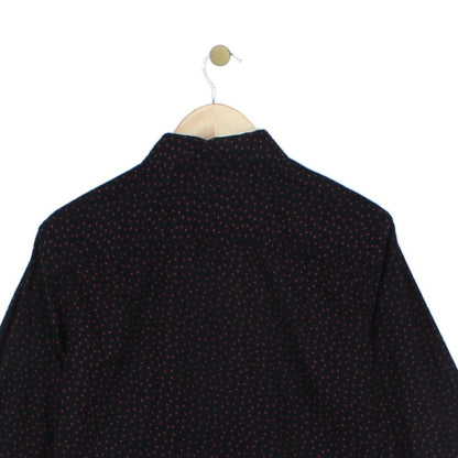 Mens Polka Dot Shirt Long Sleeve Casual