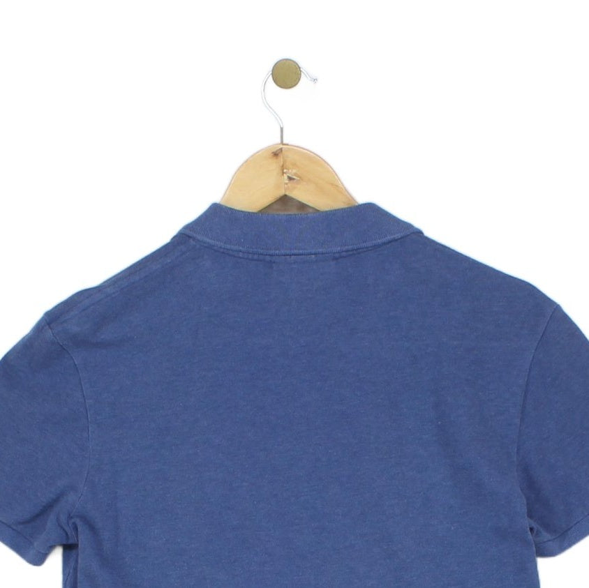 Mens Polo Shirt Slim Fit Logo Short Sleeve