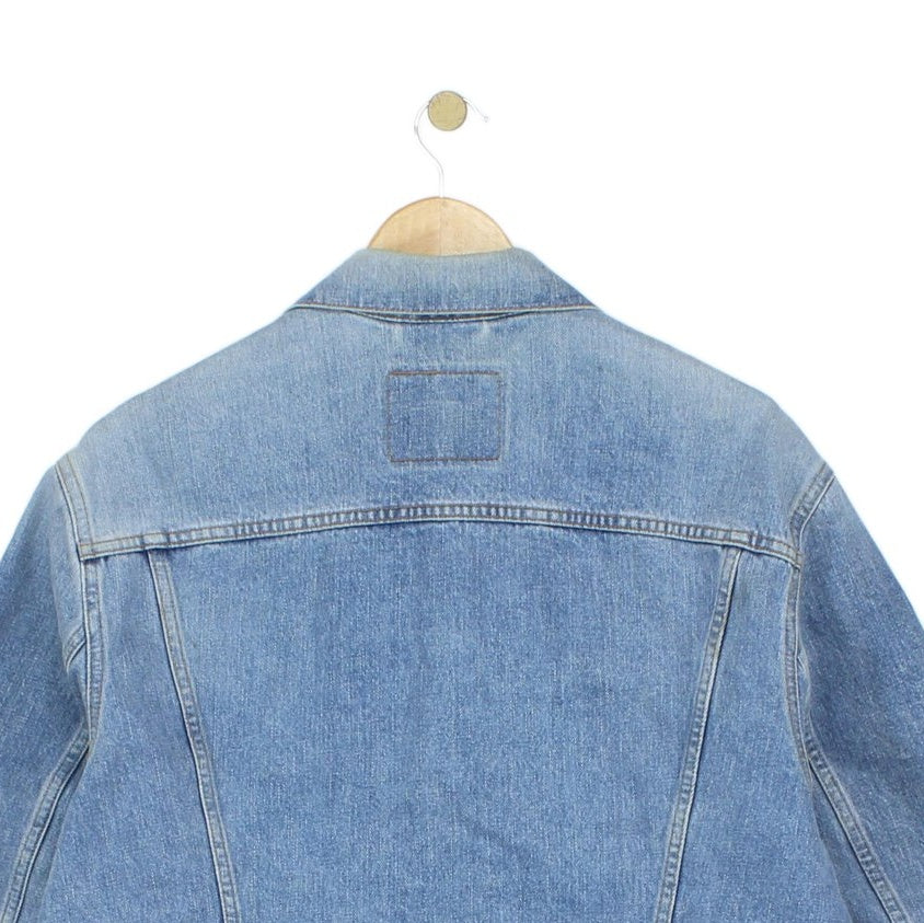 Mens Denim Jacket Made In Italy Classic Trucker