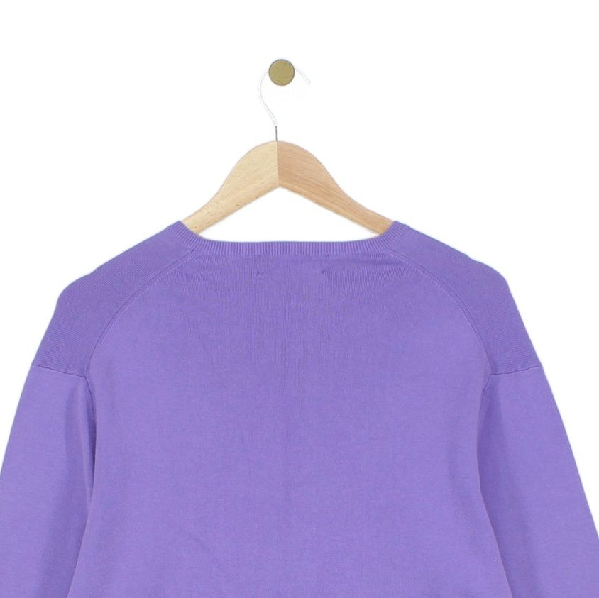 Mens V-Neck Jumper Classic Cotton