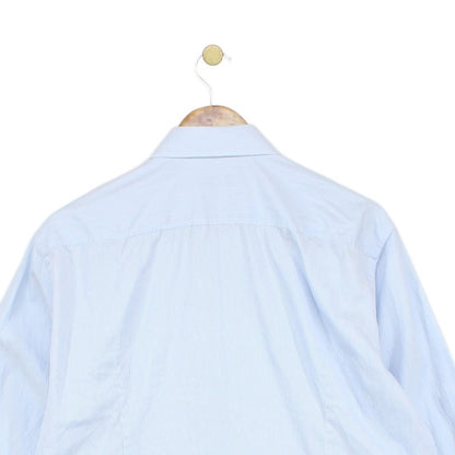 Mens Striped Shirt Slim Fit Long Sleeve