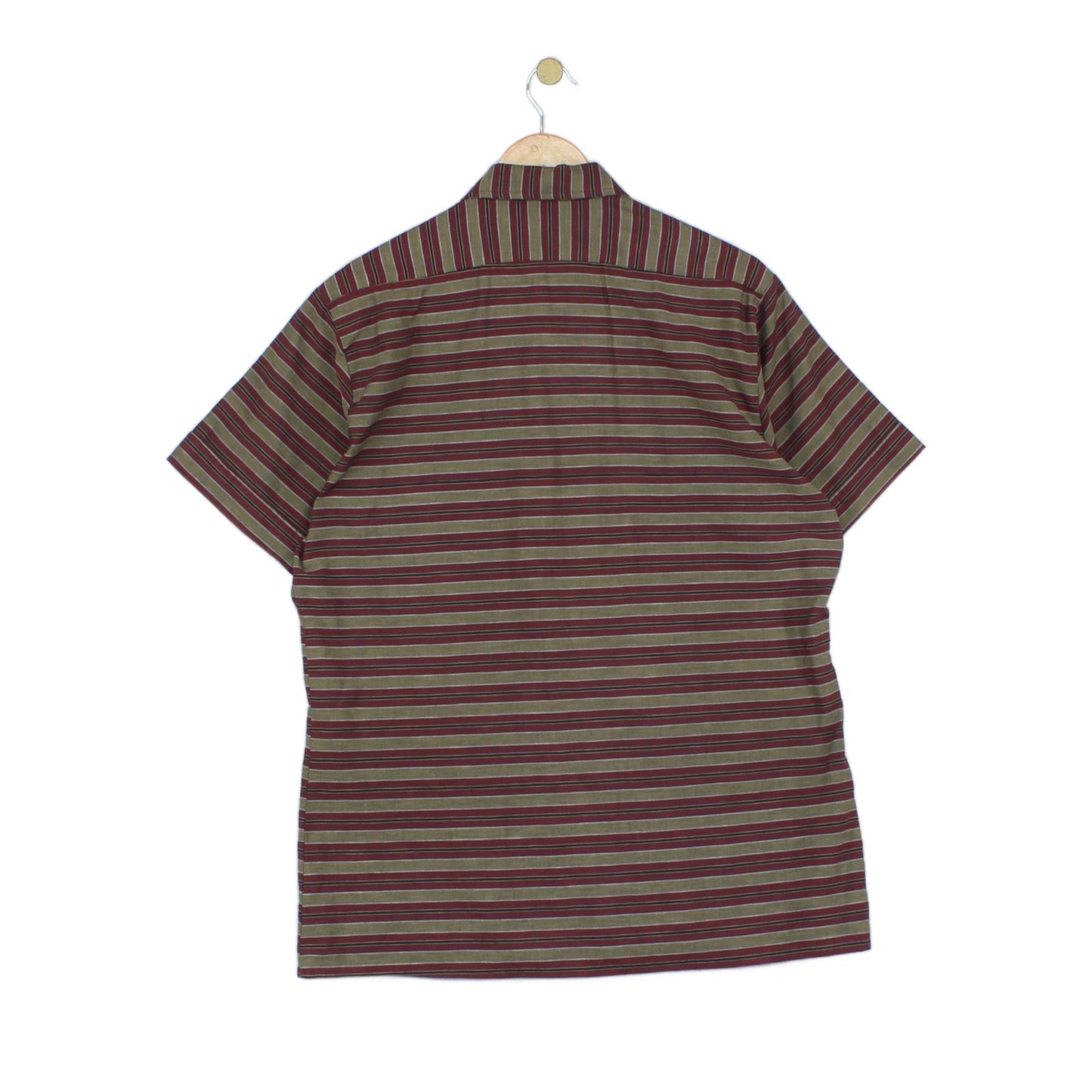 Mens Striped Shirt Short Sleeve Uk Made