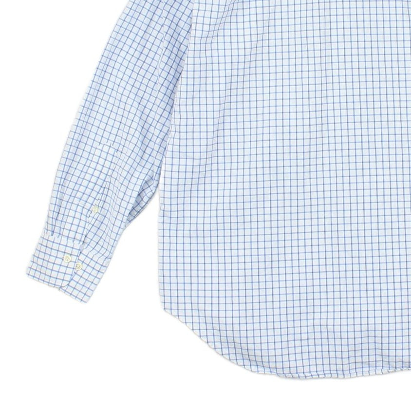 Mens Check Shirt Long Sleeve Cotton