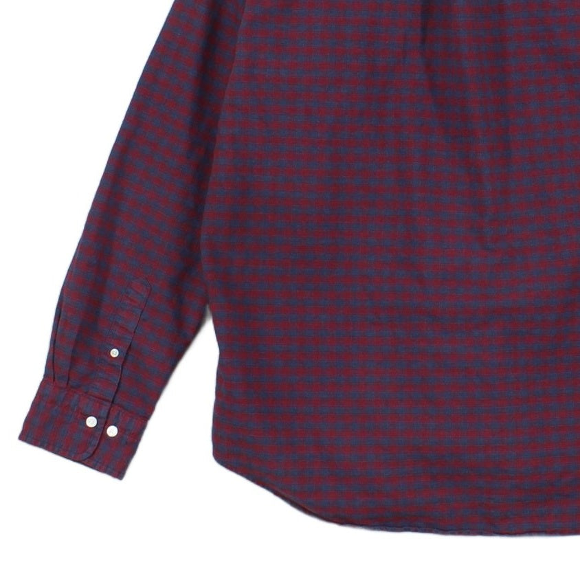 Mens Plaid Shirt Button Down Long Sleeve