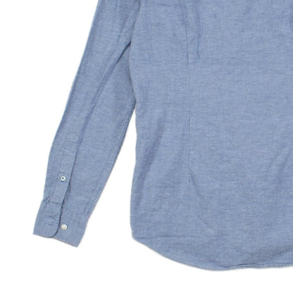 Mens Shirt Slim Fit Stretch Button Down
