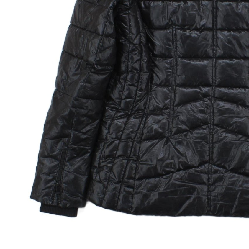 Womens Quilted Jacket Full Zip Hooded