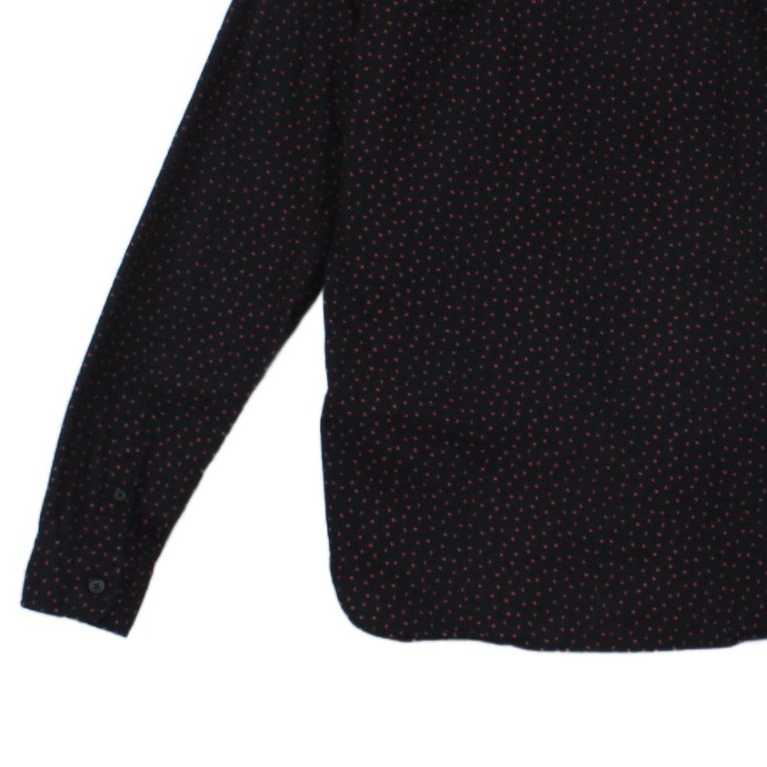 Mens Polka Dot Shirt Long Sleeve Casual