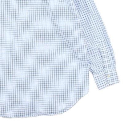 Mens Check Shirt Long Sleeve Cotton