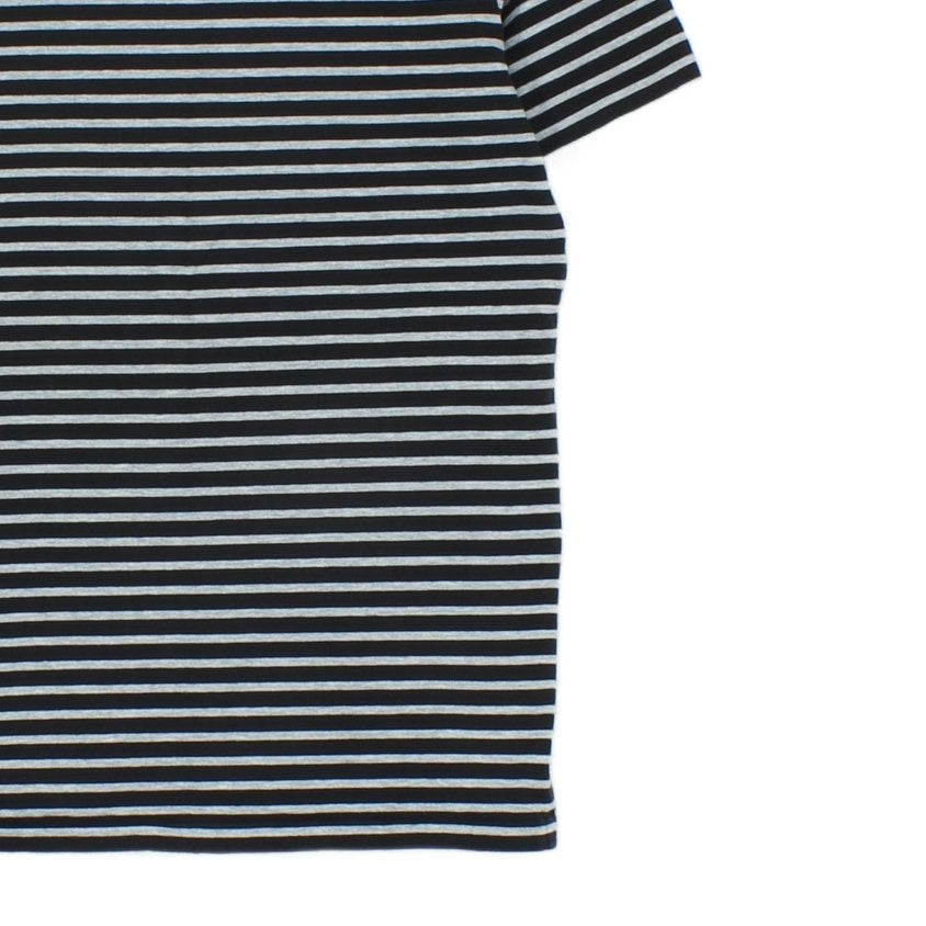 Mens Striped T-Shirt Short Sleeve Slim Fit